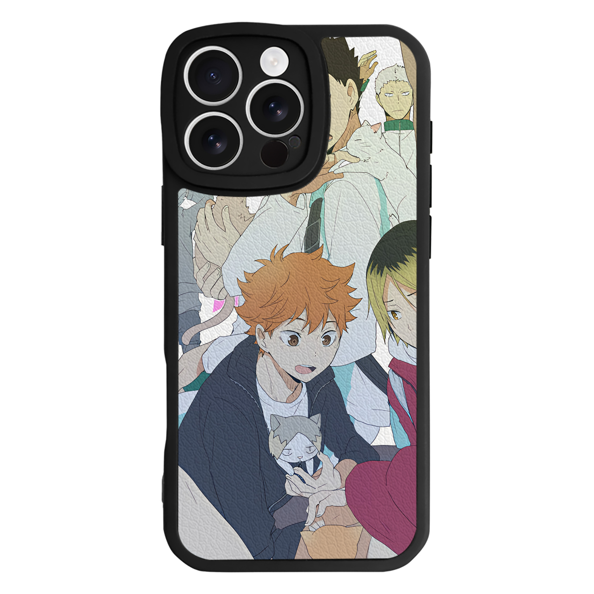 （画像用） ハイキュー!! Haikyu!! 【iPhone 16シリーズ対応】シリコンスマホケース（レザー調） 材質：シリコン